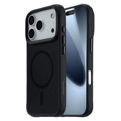 imoshion Rugged Hybrid Carbon Case met MagSafe Apple iPhone 17 Pro - Zwart