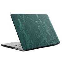 Selencia Fluwelen Cover MacBook Air 15 inch (2023 / 2024 M3 chip / 2025 M4 chip) - A2941 / A3114 / A3241 - Donkergroen