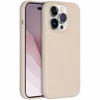 Accezz Liquid Silicone Backcover Apple iPhone 14 Pro - Stone