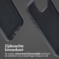 Accezz MagSafe Leather Backcover Apple iPhone 15 Pro Max - Onyx Black