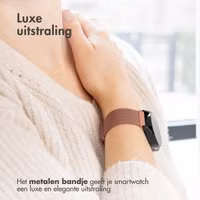 imoshion Milanees magnetisch bandje Fitbit Inspire - Maat M - Rosé Goud