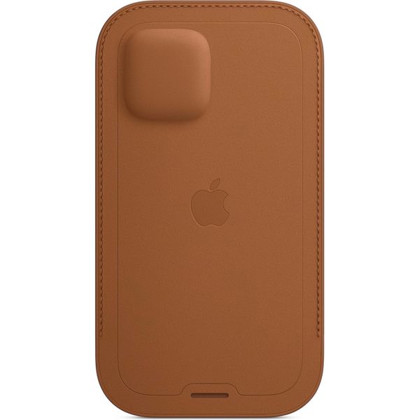 Apple Leather Sleeve MagSafe Apple iPhone 12 Mini - Saddle Brown