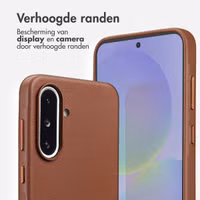 Accezz MagSafe Leather Backcover Samsung Galaxy A36 / A56 - Coffee Brown