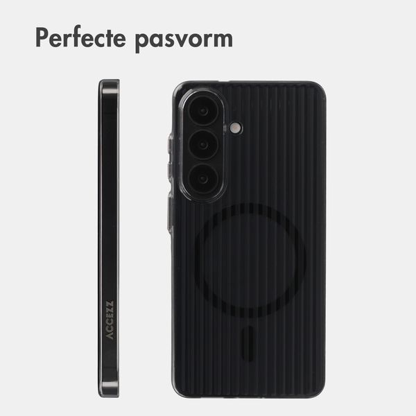 Accezz Lite Backcover met MagSafe | Fluted | Samsung Galaxy S26 - Zwart