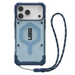 UAG Pathfinder Clear MagSafe Backcover met Lanyard Apple iPhone 17 Pro - Clear / Blue Lanyard