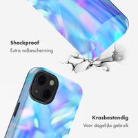 Selencia Vivid Tough Backcover met MagSafe iPhone 13 - Holographic Blue Dream