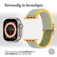 imoshion Elastisch nylonbandje Apple Watch Series 1 t/m 11 / SE / Ultra (44/45/46/49 mm) - Lichtgroen