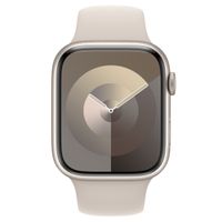 Apple Sport Band Apple Watch Series 1 t/m 10 / SE / Ultra (2) (44/45/46/49 mm) - Maat S/M - Starlight