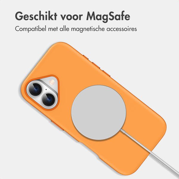 imoshion Color Backcover met Thin MagSafe Ring Apple iPhone 16 - Oranje