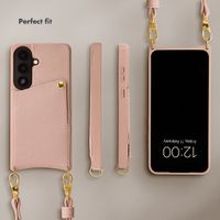 Selencia Nova Phone Case with Cord and Card Holder Samsung Galaxy S26 - Dusty Rose