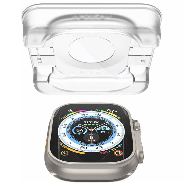 Spigen EZ FIT Glas.tR Screenprotector met applicator Apple Watch Ultra (2) - 49 mm  - Transparant