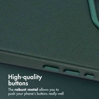 Accezz Leather Back Cover with MagSafe Apple iPhone 17e / 16e - Cedar Green