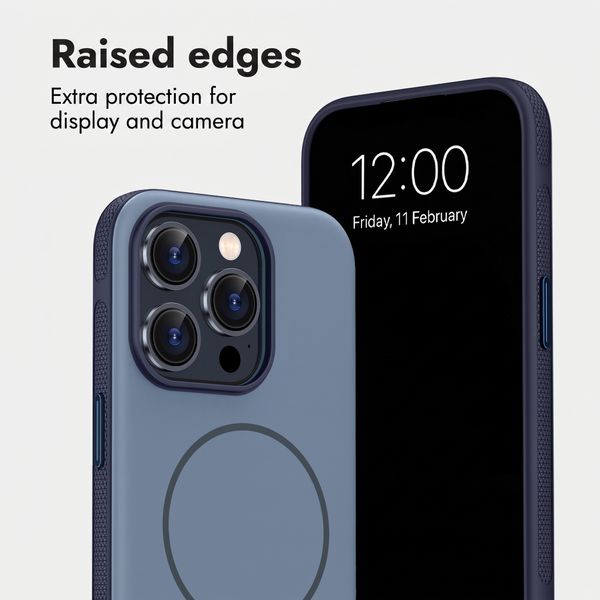imoshion Colour Back Cover with Thin MagSafe Ring Apple iPhone 15 Pro - Dark Blue