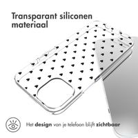 imoshion Design hoesje iPhone 14 - Hartjes - Zwart