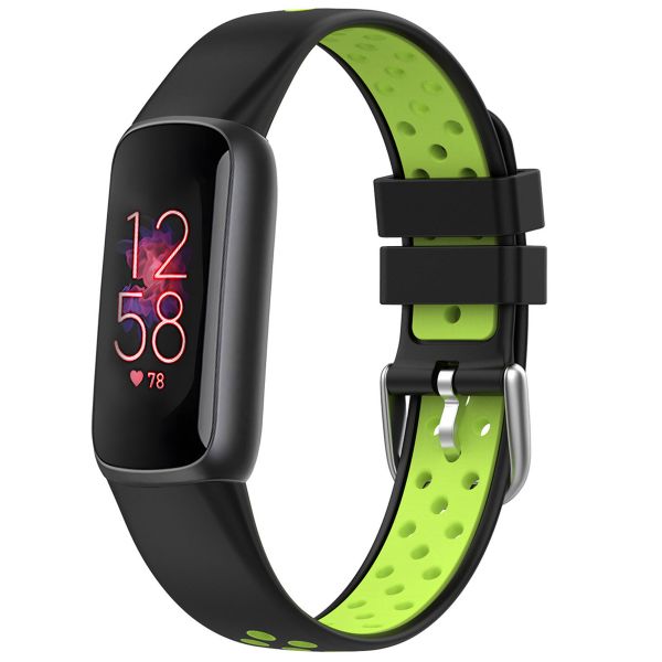 imoshion Siliconen sport bandje Fitbit Luxe - Zwart/Groen