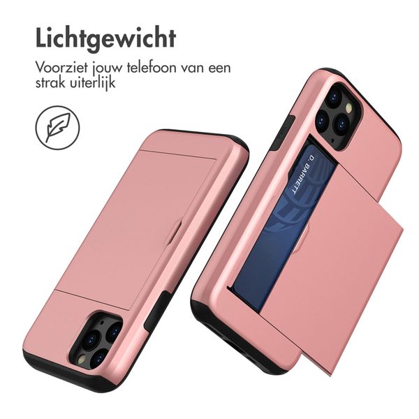 imoshion Backcover met pasjeshouder Apple iPhone 11 Pro - Rosé Goud