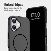 imoshion Colour Back Cover with Thin MagSafe Ring Apple iPhone 17 - Black