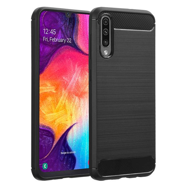 imoshion Brushed Backcover Samsung Galaxy A50 / A30s - Zwart