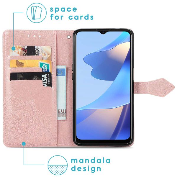 imoshion Mandala Bookcase Oppo A16(s) / A54s - Rosé Goud