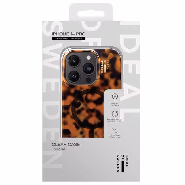 iDeal of Sweden Clear Case MagSafe Apple iPhone 14 Pro - Tortoise