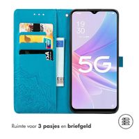 imoshion Mandala Bookcase Oppo A58 (4G) - Turquoise