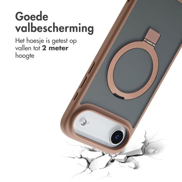 Accezz Ring Stand Backcover met MagSafe Apple iPhone Air - Bruin