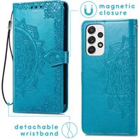 imoshion Mandala Bookcase Samsung Galaxy A53 - Turquoise