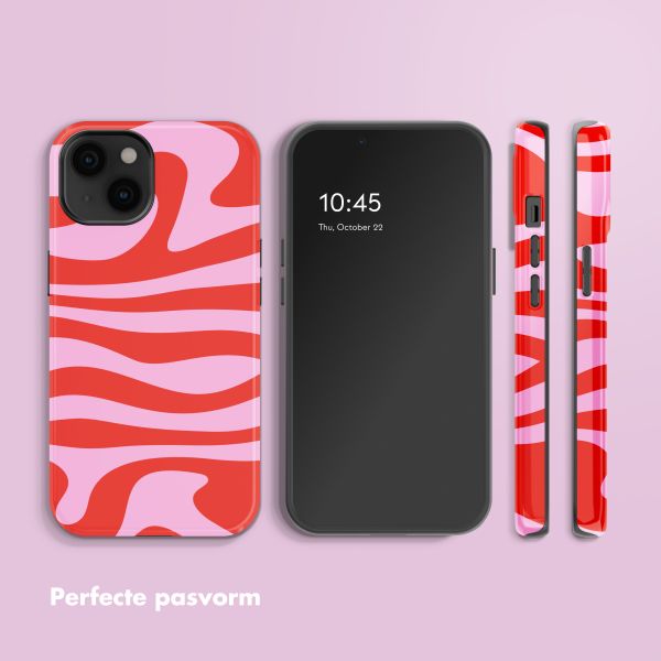 Selencia Vivid Backcover met MagSafe Apple iPhone 14 - Dream Swirl Pink