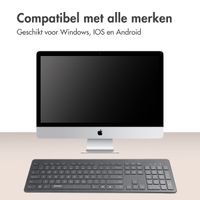 Accezz Premium Desktop QWERTY Bluetooth Keyboard - Grijs