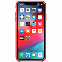Apple Silicone Backcover Apple iPhone Xs Max - Red