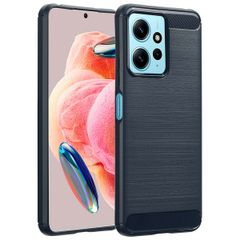 imoshion Brushed Backcover Xiaomi Redmi Note 12 (4G) - Donkerblauw