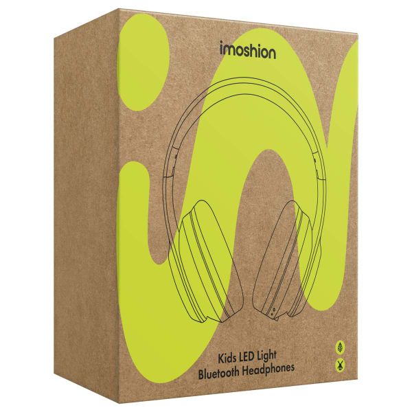 imoshion Draadloze Kinderkoptelefoon LED Light - Decibelbegrenzer - Met AUX kabel - Cobalt Blue