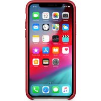 Apple Leather Backcover iPhone Xs Max - Red