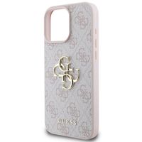 Guess 4G Metal Logo Backcover Apple iPhone 16 Pro - Roze