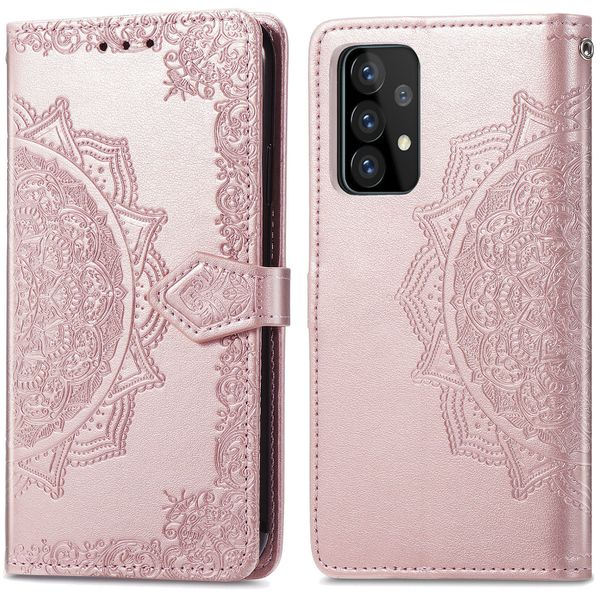 imoshion Mandala Bookcase Samsung Galaxy A52(s) (5G/4G) - Rosé Goud