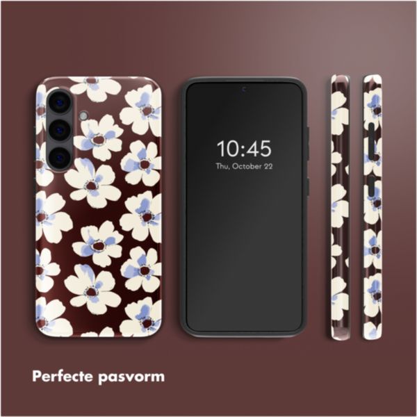Selencia Vivid Backcover Samsung Galaxy S24 - Choco Flower Pop