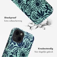 Selencia Vivid Tough Backcover met MagSafe iPhone 13 - Tropical Vibes Light Blue