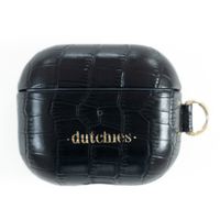 Dutchies Leather Case Apple AirPods 3 (2021) - Crocodile Chic Noir