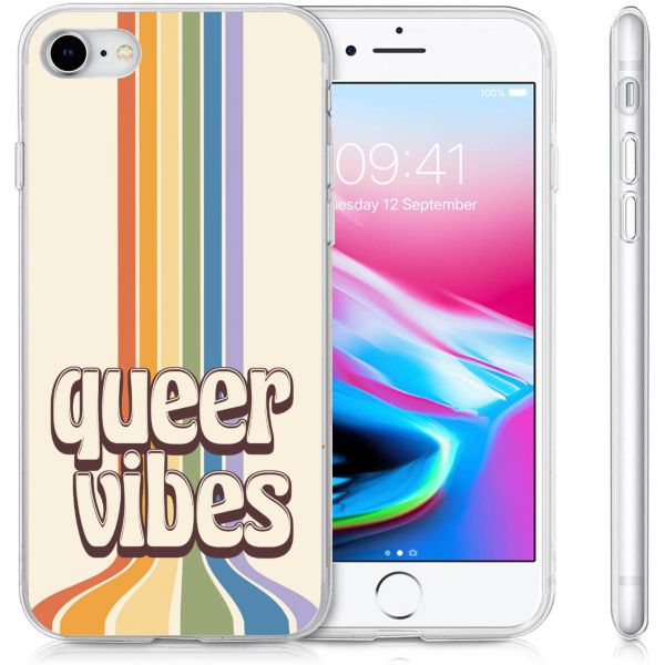 imoshion Design hoesje iPhone SE (2022 / 2020) / 8 / 7 - Rainbow Queer vibes