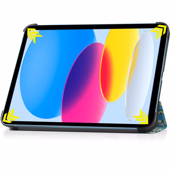 imoshion Design Trifold Bookcase Apple iPad 11 (2025) 11 inch A16 / iPad 10 (2022) 10.9 inch - Green Plant