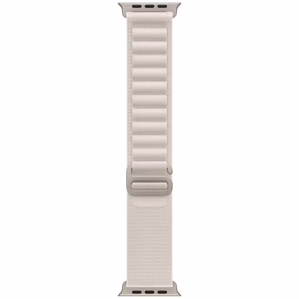 Apple Alpine Loop Band Apple Watch Series 1-10 / SE / Ultra (2) - 42/44/45/46/49 mm - Maat S - Starlight