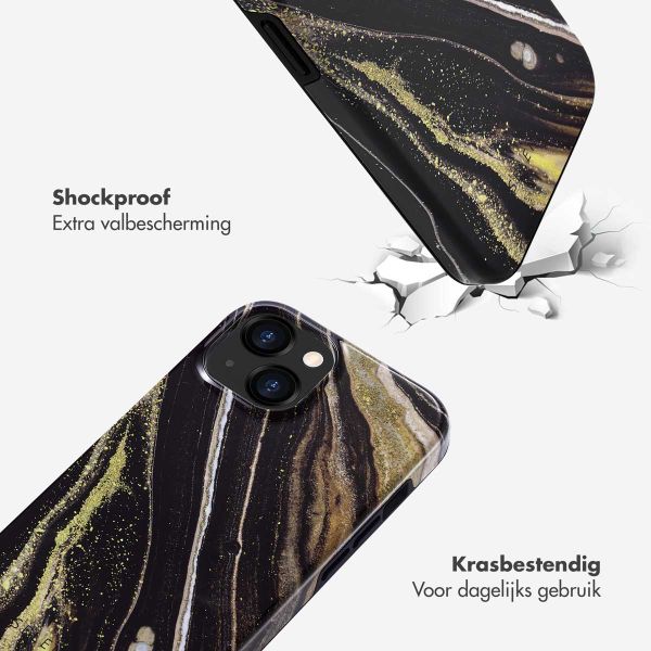 Selencia Vivid Tough Backcover iPhone 15  - Chic Marble