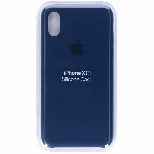 Apple Silicone Backcover iPhone Xs / X - Midnight Blue