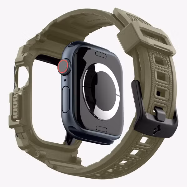 Spigen Rugged Armor™ Pro Case Apple Watch Series 10 / 11 - 46 mm - Vintage Khaki