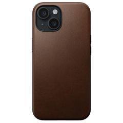 Nomad Modern Leather Case iPhone 15 - Bruin