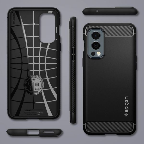 Spigen Rugged Armor Backcover OnePlus Nord 2 - Zwart