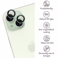 imoshion 2 Pack Camera lens protector Apple iPhone 15 / 15 Plus - Green