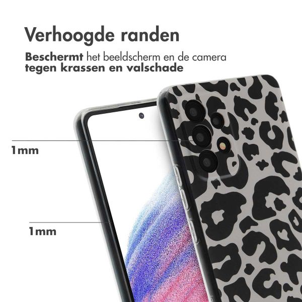 imoshion Design hoesje Samsung Galaxy A53 - Leopard Transparent