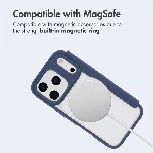 imoshion Transparent Bookcase with MagSafe Apple iPhone 17 Pro Max - Blue