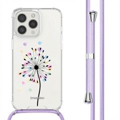 imoshion Design hoesje met koord Apple iPhone 15 Pro Max - Sandstone Dandelion